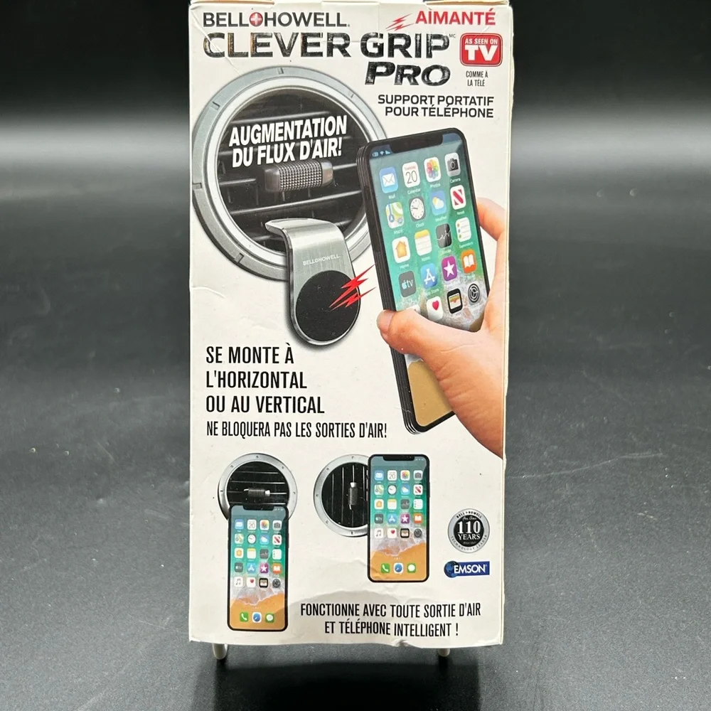 Clever Grip Pro Magnetic Phone Mount - Black by Bell Howell